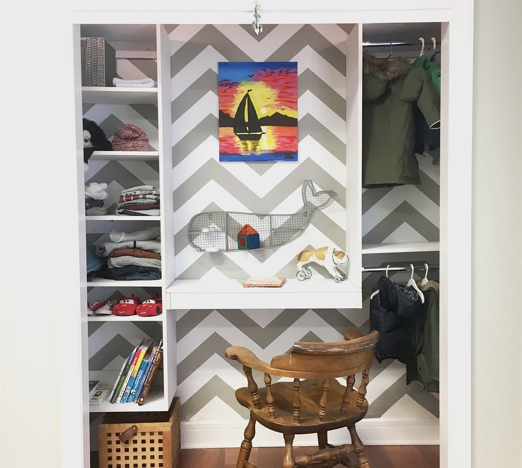 Modular Closet DIYs: Kid's Bedroom Closet